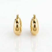 Teardrop Hoop Earrings - Chunky Gold Statement Hoops, Bold Minimalist Everyday Jewelry, Perfect Modern Gift for Her