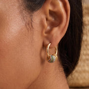 Custom Multiple Hoop Earrings Gold Plated Minimalist Circle Hoops Personalized Family Birthstone Jewelry, Mother’s Day Jewelr