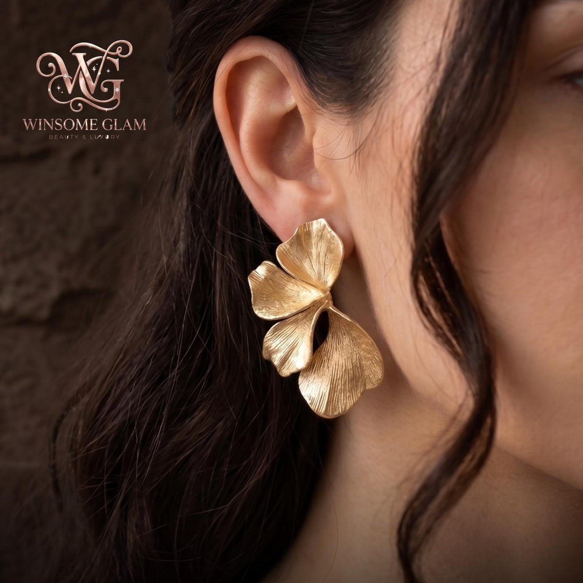 Gold Leaf Statement Earrings | Lightweight Ginkgo Dangle | Textured Botanical Jewelry Gift