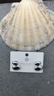 Double Dome Earrings • Chunky Statement Studs • Modern Minimalist • Waterproof • Gift For Her