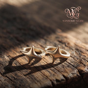 Dainty Star Earrings, Minimalist Huggie Hoops, Sterling Silver Celestial Jewelry, 4 Point Star Studs, Gift For Her