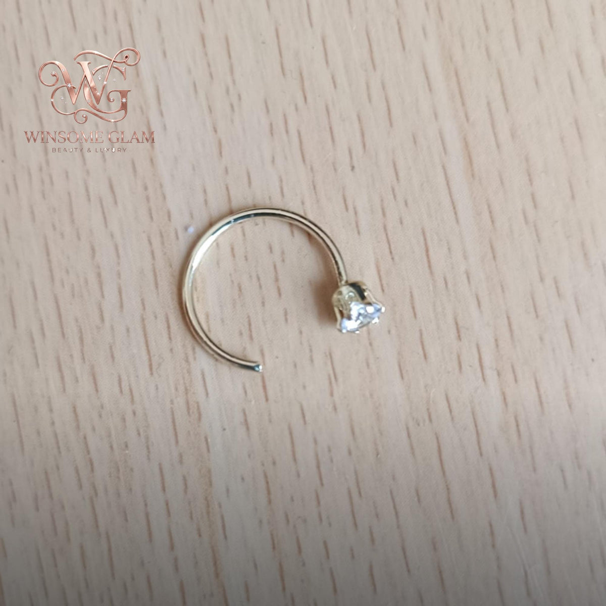 Tiny Hoop Earring with Cubic Zirconia • Gold & Silver • Huggie Open Stud • Minimalist Dainty Everyday Jewelry | C hoop earrin