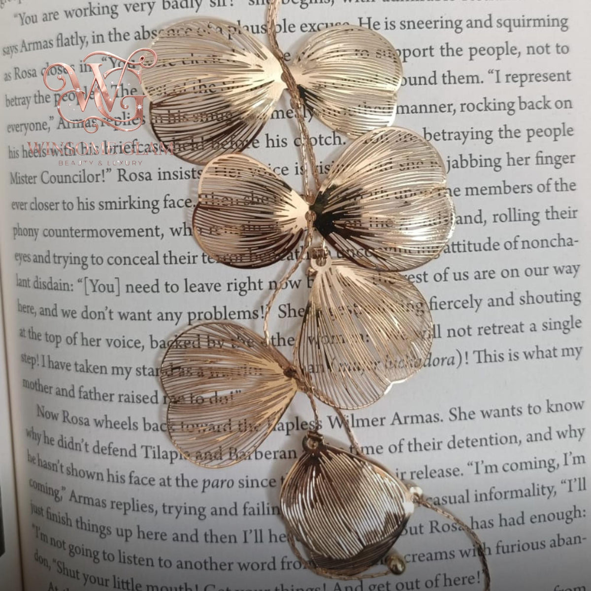 18K Gold Plated Layered Flower Petal Earrings  Large Statement Drop Necklace, Stainless Steel Dangle Earrings |Boho Wedding J