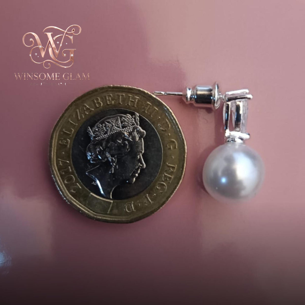 Pearl Drop Earrings, Pear Cut Created Diamond Bridal Earrings, Natural Freshwater Pearl Dangles, Teardrop Wedding Jewelry, Br