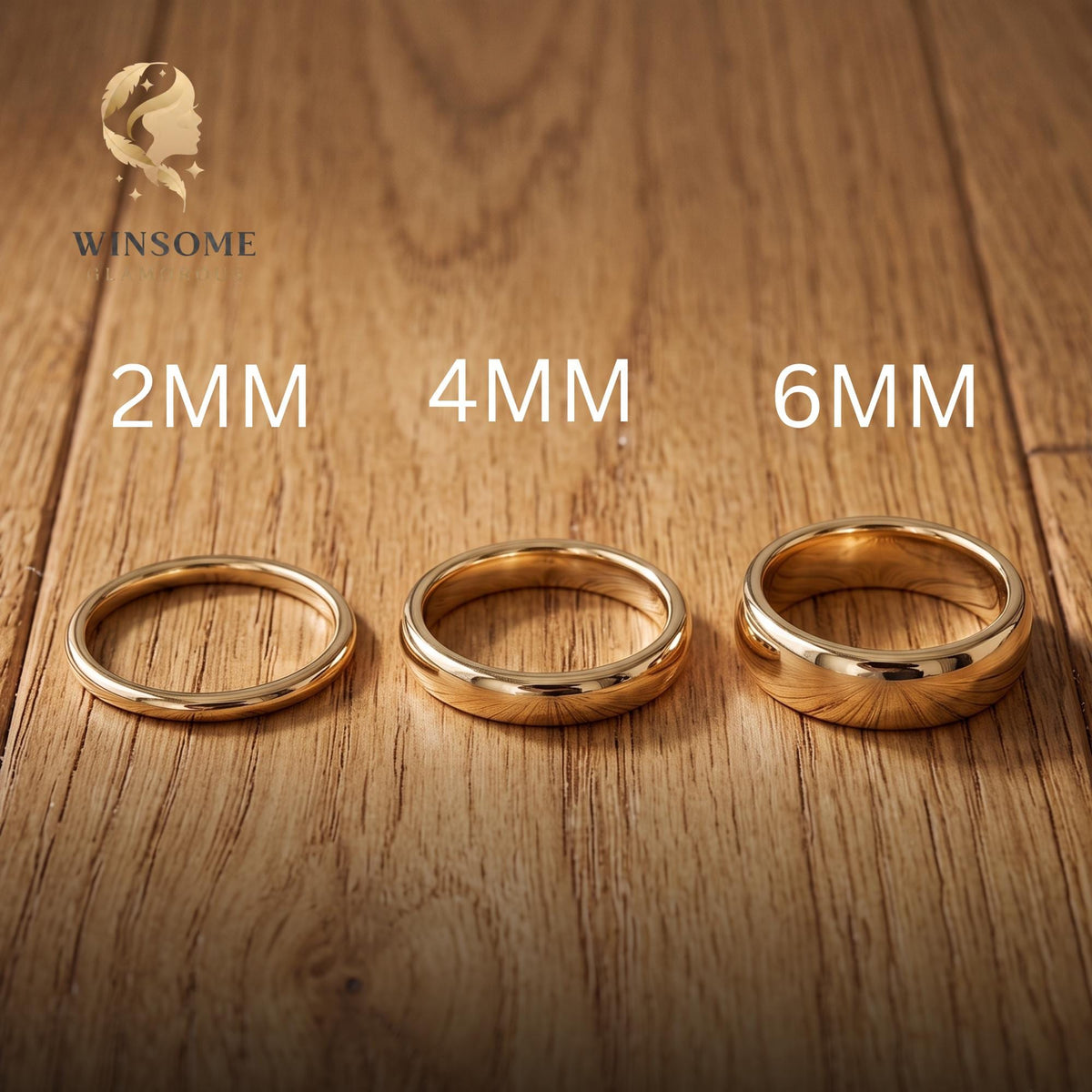 Premium 14k Gold Plated Smooth Dome Ring – Tarnish-Free Comfort-Fit Stacking Band, Minimalist Everyday Luxury Jewelry for Cou
