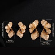 Gold Leaf Statement Earrings | Lightweight Ginkgo Dangle | Textured Botanical Jewelry Gift