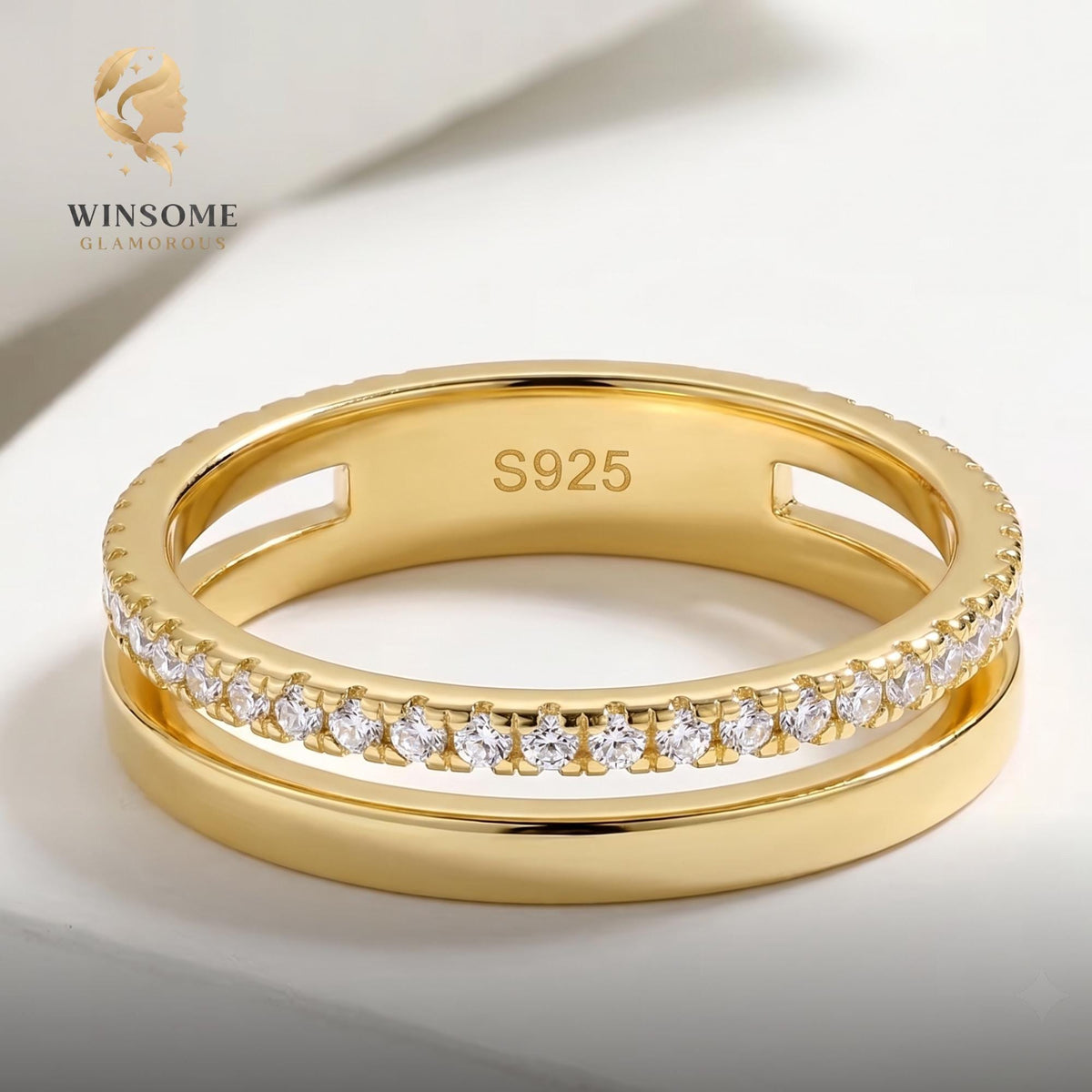 Sterling Silver Full Eternity Ring | Moissanite & CZ Cubic Zirconia Band | Wedding Band | Stackable Promise Ring, Diamond Rin
