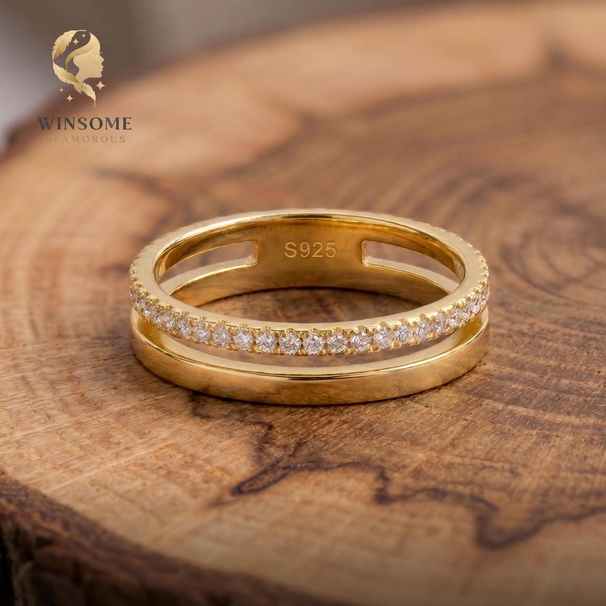 Sterling Silver Full Eternity Ring | Moissanite & CZ Cubic Zirconia Band | Wedding Band | Stackable Promise Ring, Diamond Rin