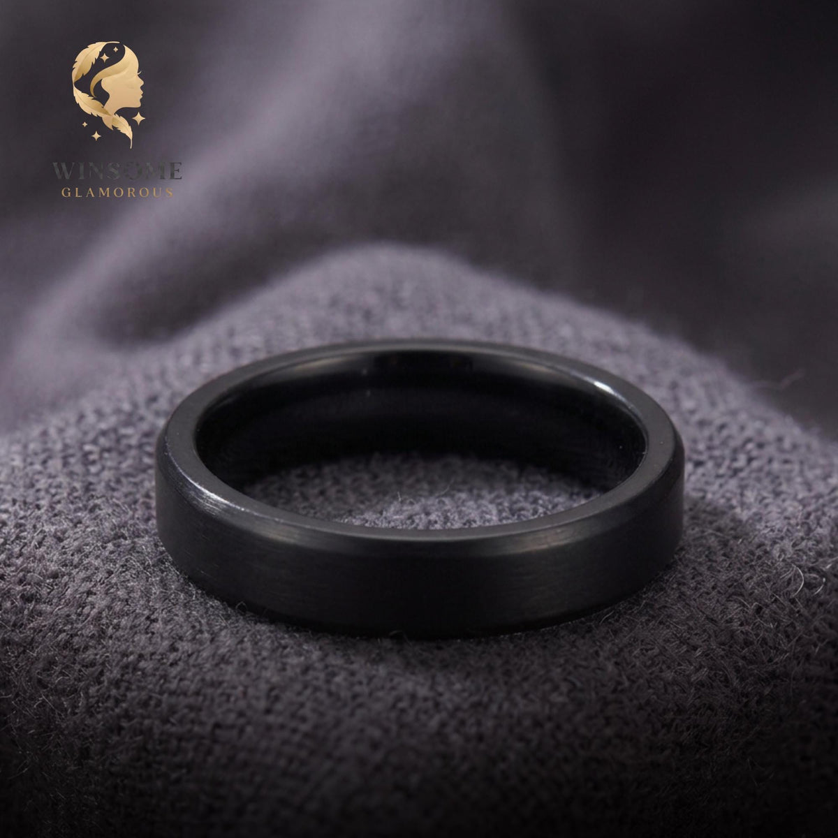 Personalized Engraved Couple Ring, Custom Name, Date Wedding Band, Stainless Steel Promise Ring, Gold Silver Black Ring, Gift
