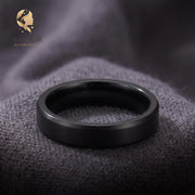 Personalized Engraved Couple Ring, Custom Name, Date Wedding Band, Stainless Steel Promise Ring, Gold Silver Black Ring, Gift