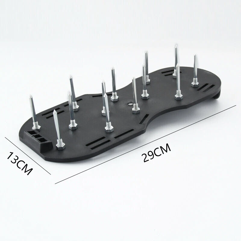 Lawn Aerating Spiked Shoes | Grass Aerator Sandals Adjustable Straps uk — thumbnail 3