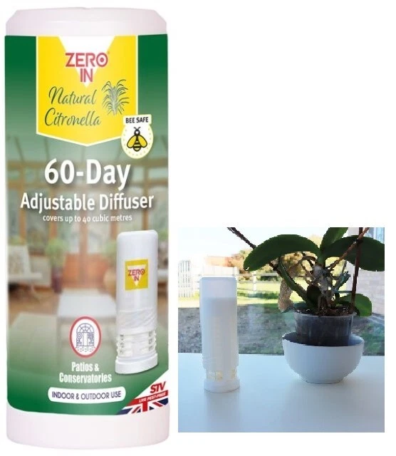 3 x Zero In 60 Day Citronella Diffusers, Portable Fly Insect Killer Repellent — thumbnail 2