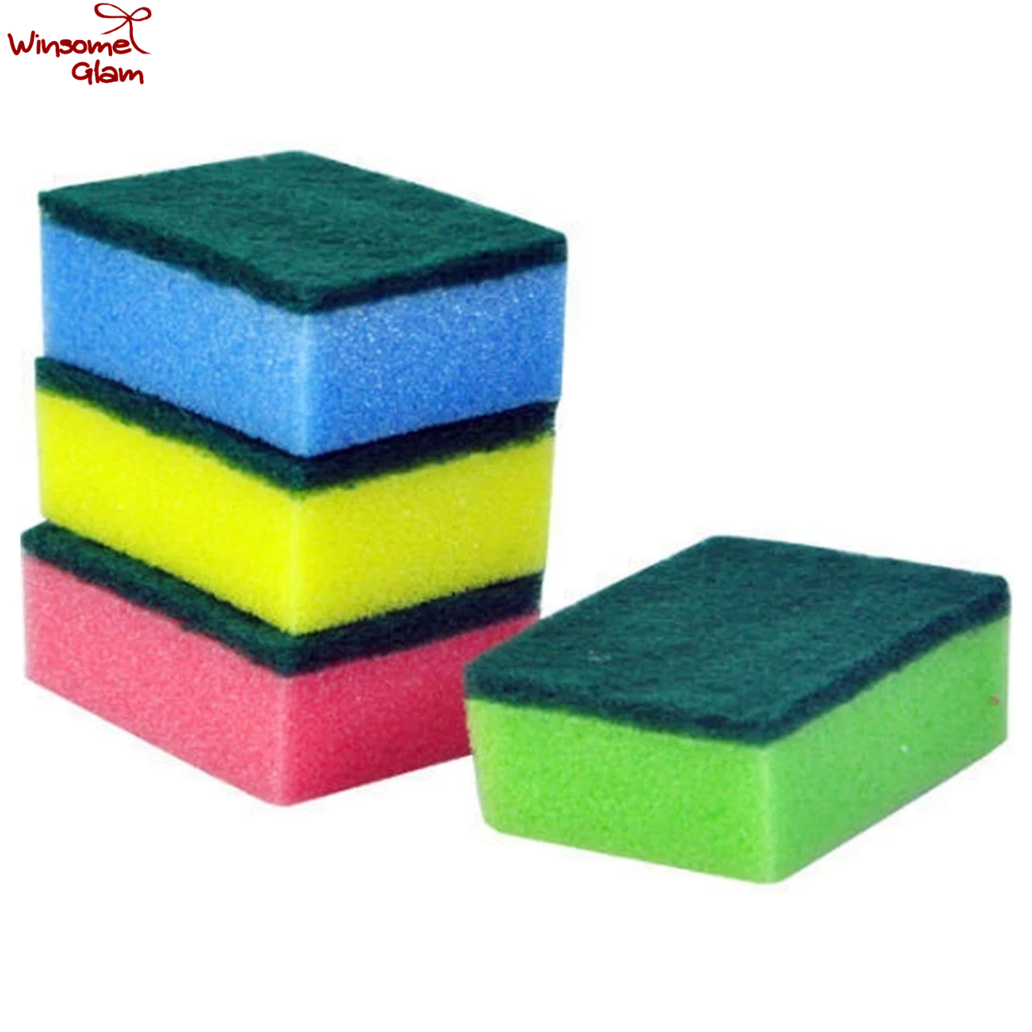 20PCS Cleaning Sponge Set | Multi-Purpose Kitchen Scrubbing Sponges | Dish Washing & Household Cleaning Pads – WinsomeGlam — thumbnail 3