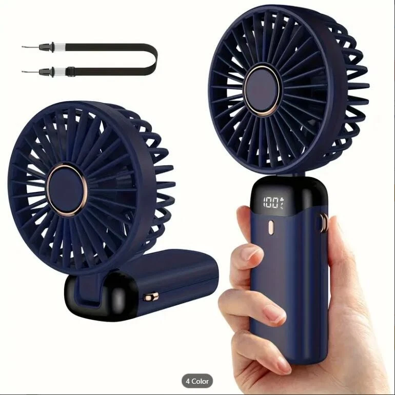 Portable Hand-held Folding Desk Fan