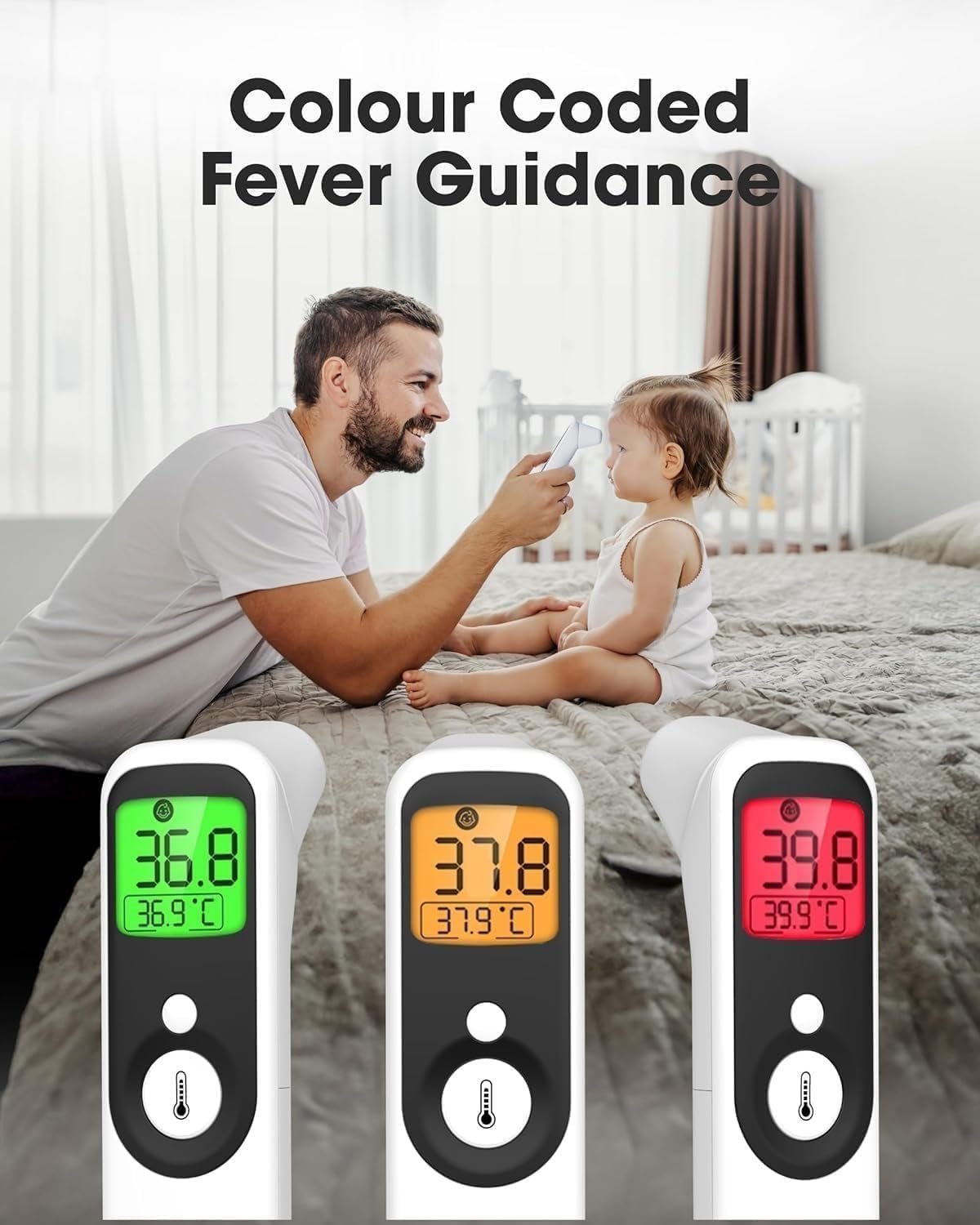 OxiPro TH1 Infrared Thermometer – Health & Pharma Award Winner 2025 | In-Ear, Forehead, Non-Touch & Baby Modes | For Newborns, Babies, Kids & Adults — thumbnail 4