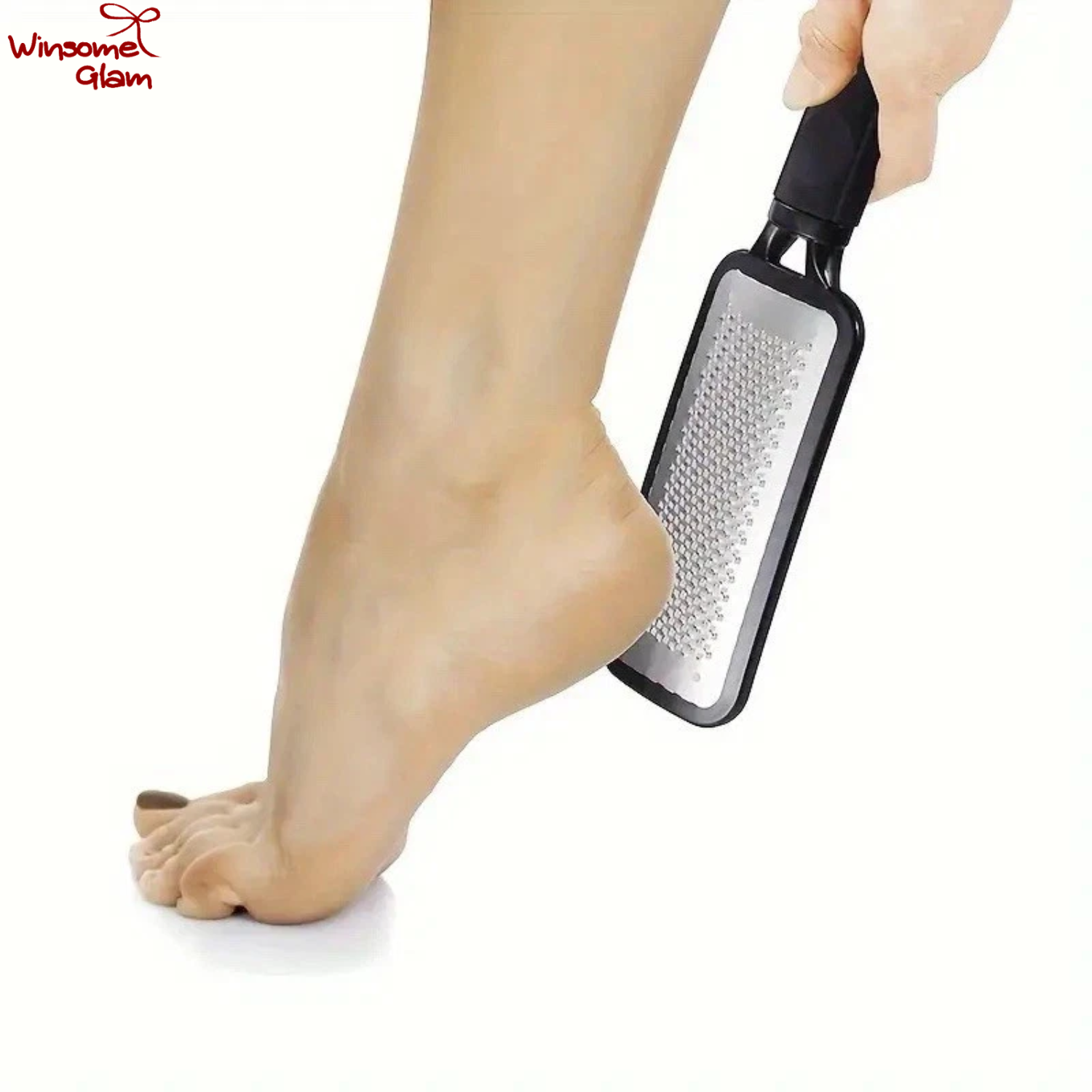 Heavy Duty Foot File Callus Remover | Professional Hard Skin & Dead Skin Exfoliating Rasp | Pedicure Foot Care Tool – Black | WinsomeGlam — thumbnail 4