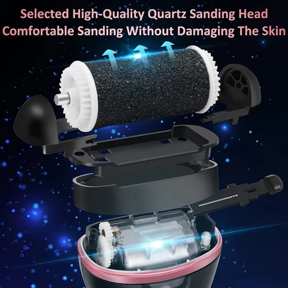 Electric Foot File Waterproof Hard Skin Remover Feet Pedicure Set Rechargeable — thumbnail 5