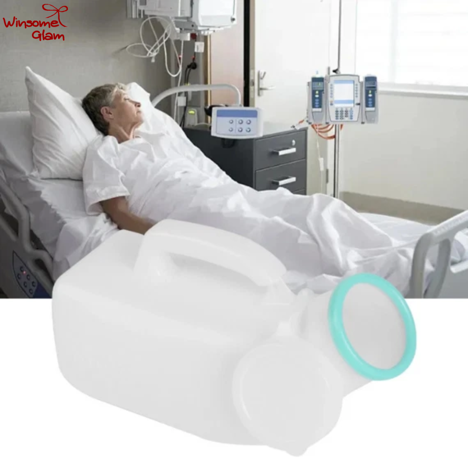 2x Male Urinal Bottle 1200ml — thumbnail 4