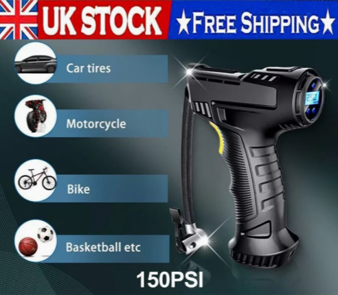 Cordless 12V Car Tyre Inflator Pump Portable Electric Air Compressor — thumbnail 4