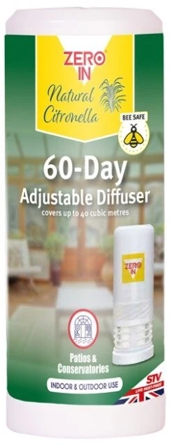 3 x Zero In 60 Day Citronella Diffusers, Portable Fly Insect Killer Repellent — thumbnail 3