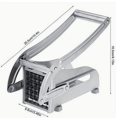 French Fry Cutter Potato Chipper with 2 Steel Blades — thumbnail 6