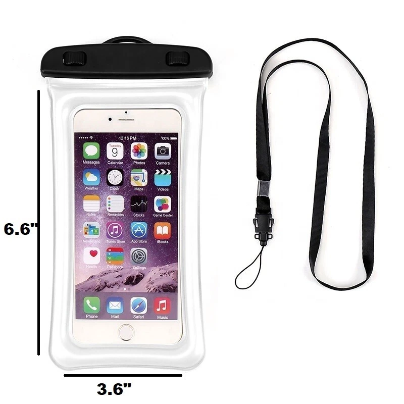 2x Waterproof Phone Pouch IPX8 Universal Dry Bag Case for iPhone Samsung — thumbnail 3