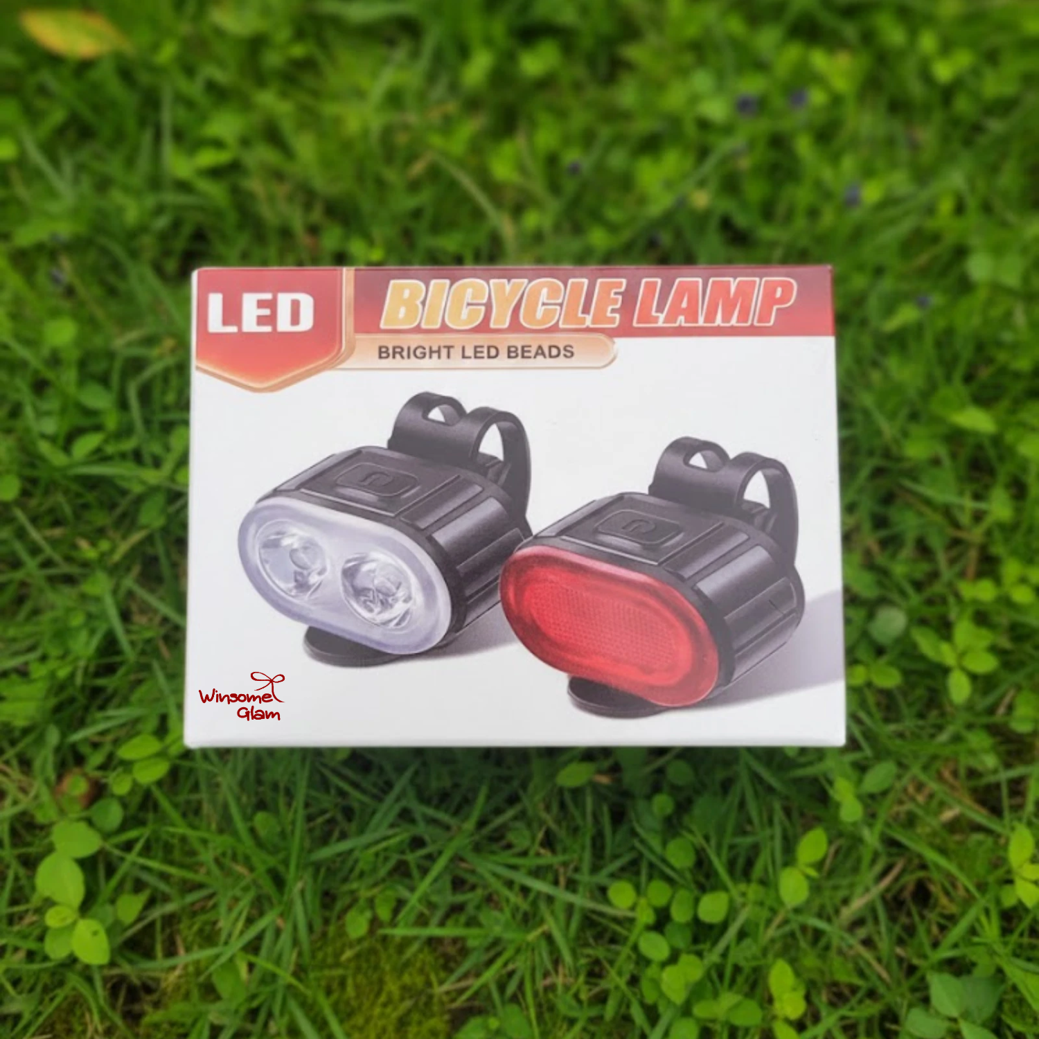 USB Rechargeable Bike Light Set – Super Bright 350 Lumens LED Front & Rear Bicycle Lights | Waterproof Cycling Safety Lamp | WinsomeGlam — thumbnail 4