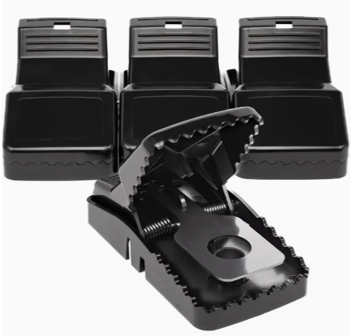4pcs Heavy Duty Rat & Mouse Traps Spring Loaded Instant Kill Reusable — thumbnail 3