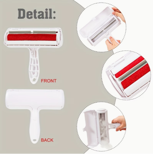 Reusable Pet Hair Remover Roller Lint Cleaner for Sofa Clothes Carpet — thumbnail 4
