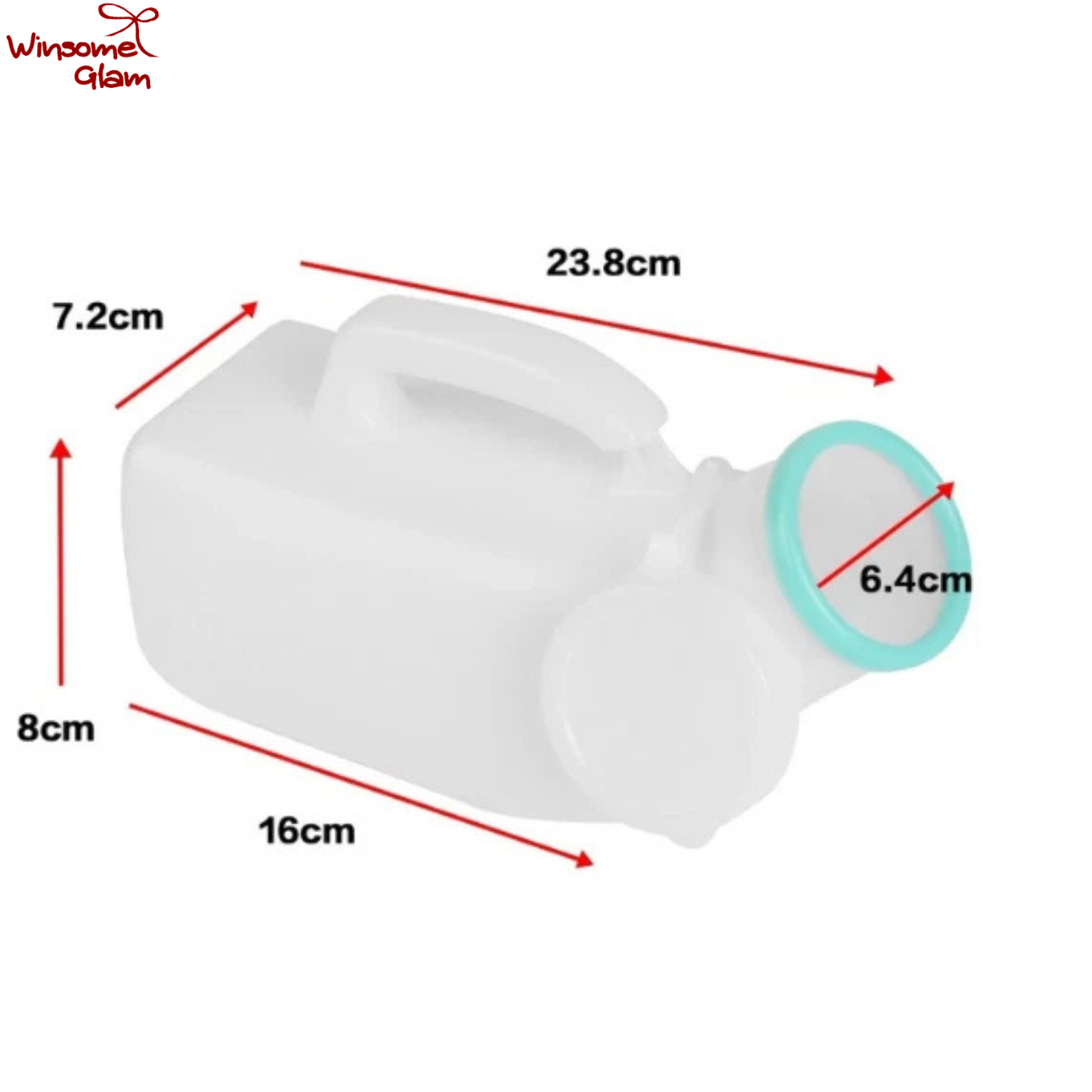 2x Male Urinal Bottle 1200ml — thumbnail 2
