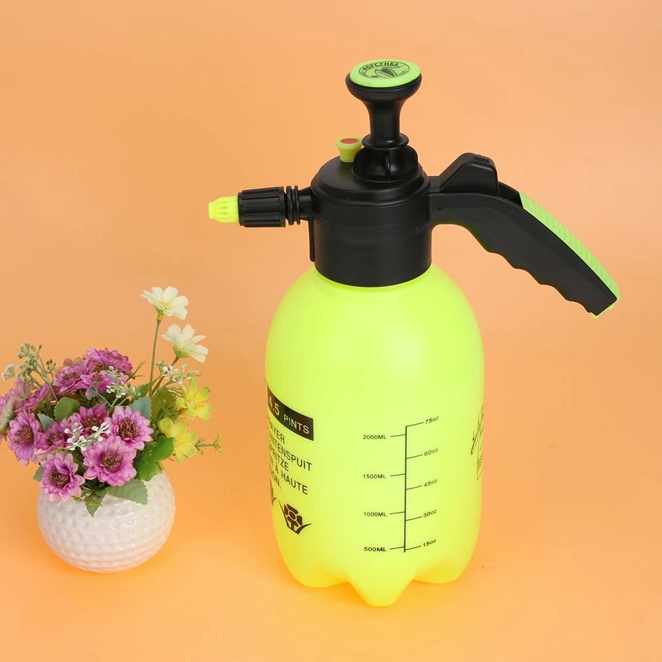 2L Garden Hand Pump Sprayer – Portable Pressure Spray Bottle Water Weed Chemical — thumbnail 2